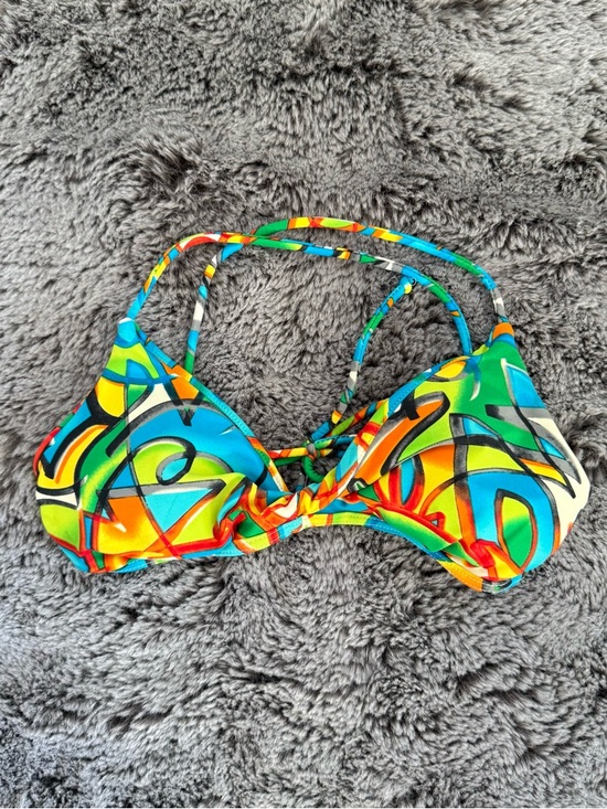 Gossip Other - y2k graffiti print bikini top